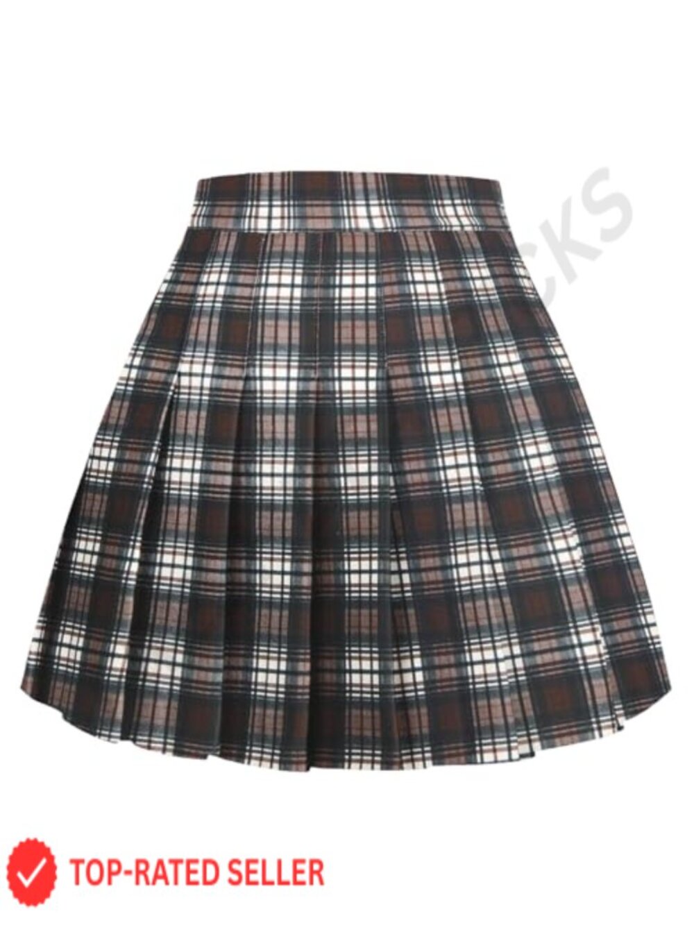 Pleated A-Line Cheerleading Skirt High Waist Stretchy Uniform